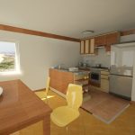 Simple apartment interior 3D visualization