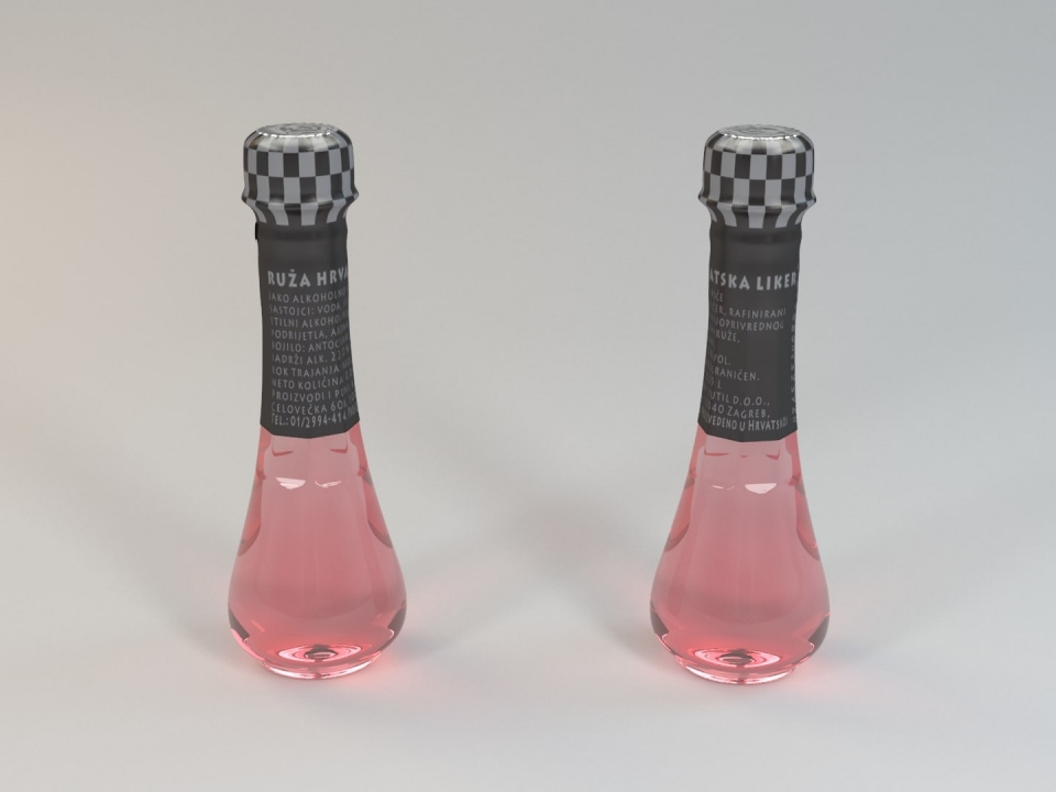 Liquor bottle 3d model