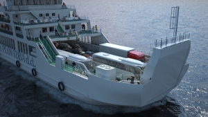 Ferry 3D front view