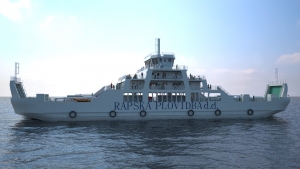 Ferry 3D side view