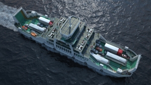 Ferry 3D view from above