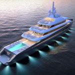 Kubo Plus yacht 3D night view